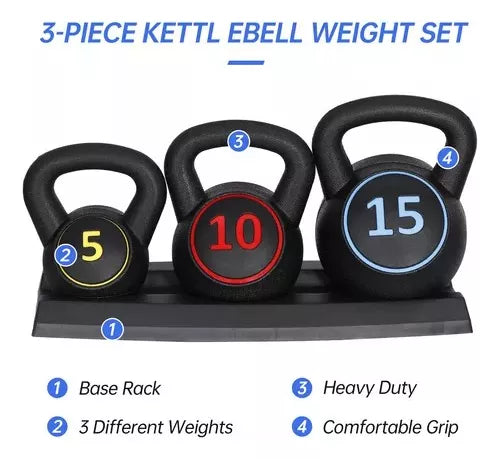 Set 3 Pesas Pesqueras De 5/10/15 Lbs